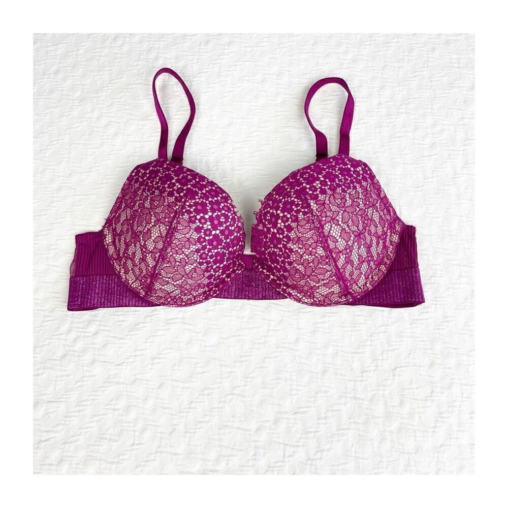 Buy 1 get 1 free 32b Victorias Secret Berry lace push up